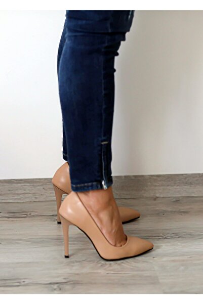 Ayakkabı Podyumum "stiletto" Nude - Yüksek Ince Topuk Kadın Ayakkabısı