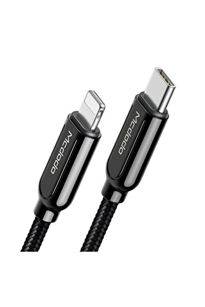 Mcdodo Ca-6870 Pd Type-c To Lightning Quıck Hızlı Data-şarj Kablosu 1.2m-siyah