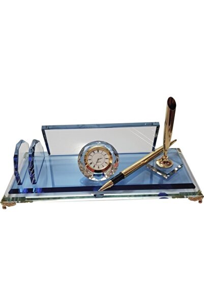 MERTKRİSTAL Masa Isimliği Kristal Masa Üstü Isimlik Ofis Hediyesi Masa Üstü K...