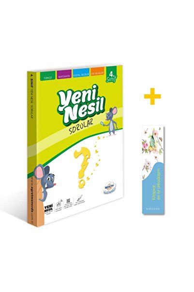 öğretmen evde - 4. Sınıf Yeni Nesil Sorular Kitabı - Baksada Kitap Ayracı