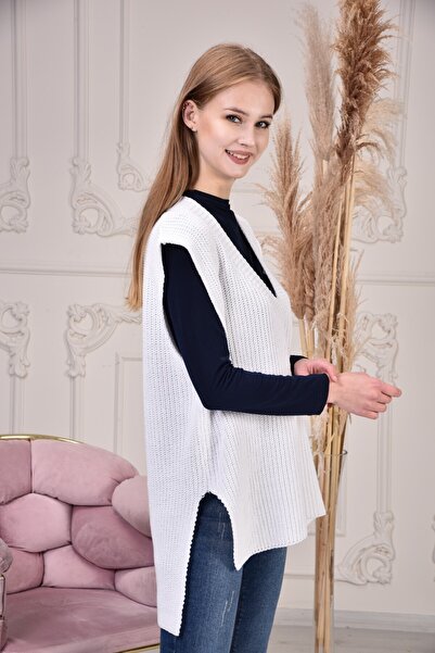 ananas trıko Жіночий светр з розрізом збоку