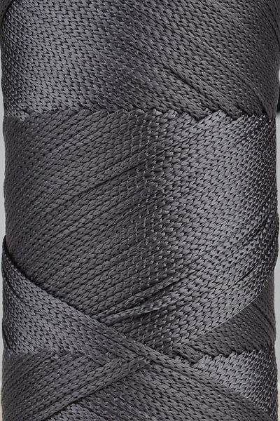 SENSY Premium 400 gr Polyester Macrame Thread 2 Mm Set of 2 Dark Gray Macrame Thread Suppla Bag Thread No:4