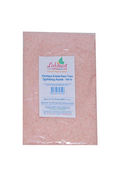 LokmanAVM Himalaya Kristal Kaya Tuzu Öğütülmüş Pembe 500 Gr
