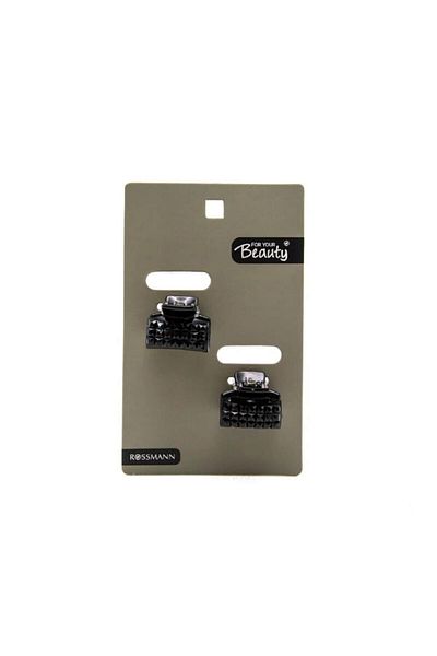 FOR YOUR BEAUTY Black Latch Buckle Stone - 6 Toothed Mndtkts6D2 Set of 2