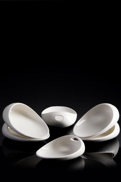 ACAR La Pure 6'lı Porselen Minimal Sunum Sosluk - 10.8 Cm