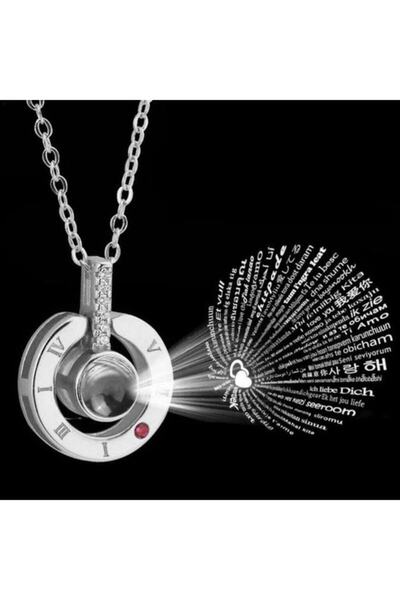Genel Markalar 100 Dilde Seni Seviyorum Yazan Kolye Sevgiliye Hediye Seni Seviyorum Kolyesi