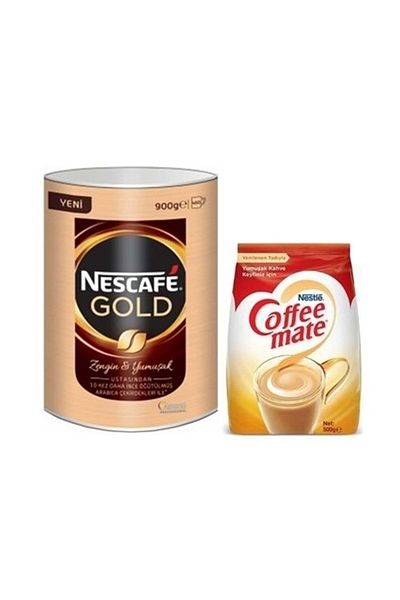 Nestle Nescafe Gold Tnk - 900 Gr+ Coffee Mate 500 Gr