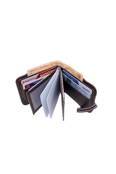MKM MAN Nubuck Card Holder & Wallet Side Model with Elastic