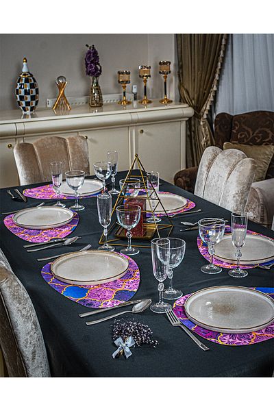 Hayveys home Set de serviciu american cu model marocan de 6 bucăți