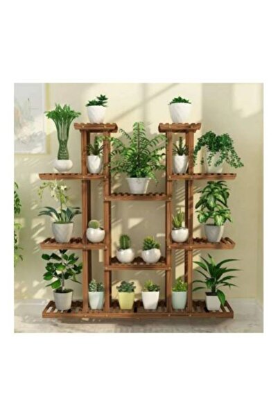 DEMBEY AHŞAP ATÖLYE Ahşap Çiçeklik Kitaplık Saksılık Balkon Bahçe Standı
