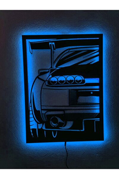 dekoraven Supra Led Işıklı Ahşap Tablo