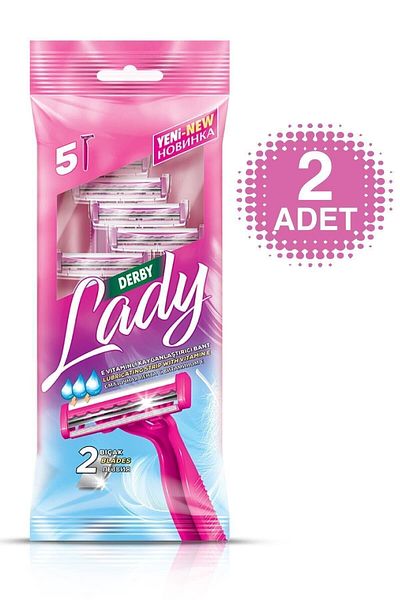 Derby Lady 2 Blade Stainless Steel 5-Piece Bag