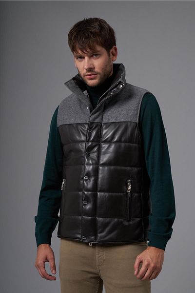 Deri Company Кафяв кожен елек Aldo 118510