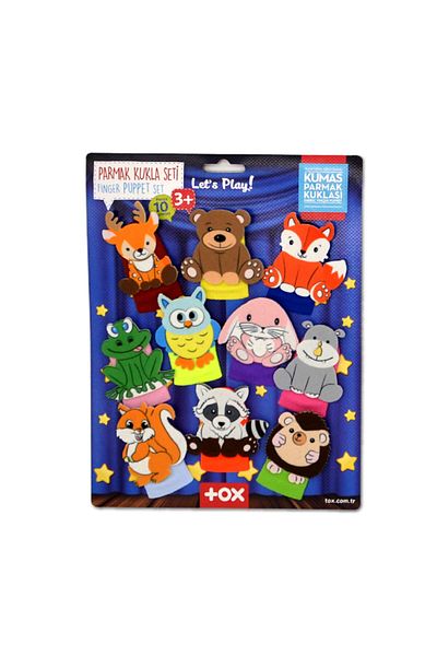Tox Forest Animals - 10 Piece Finger Puppet Set T218