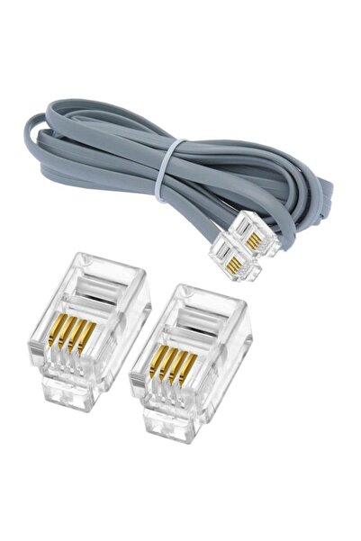 KEEPRO سلك الهاتف 6p4c كابل 4 دبوس مقبس سلك الهاتف 3 متر