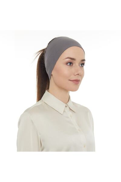 LAVENDER Levidor Silikonlu Bandana Koyu Gri