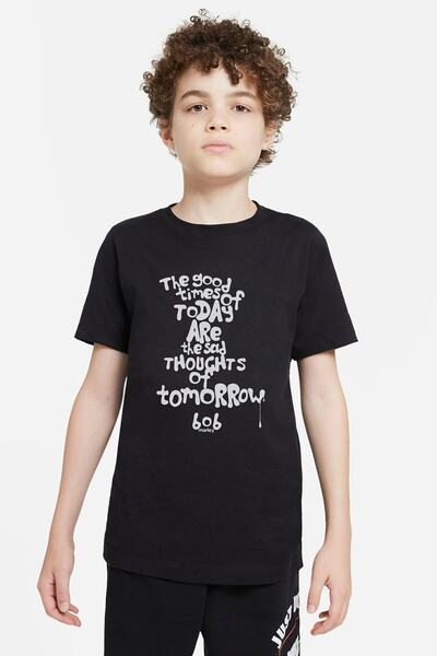 QIVI Unisex dečija crna majica Bob Marley The Good Time Of Štampano