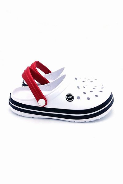 Mater Unisex Λευκές Καθημερινές Ορθοπεδικές Παντόφλες
