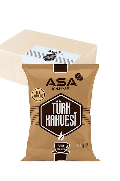 Comodo Coffee Asa Coffee Turkish Coffee 100 Gr (12 Pieces)