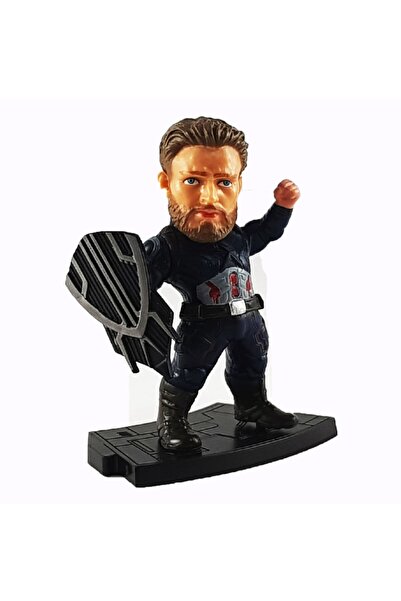 Marvel Avengers Endgame Action Figure - Yenilmezler Figür Biblo - 8 Cm - Kaptan Amerika Karakter