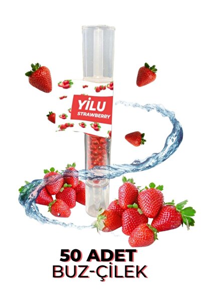 YİLU Mentol Topu 50 Adet Çilek Aplicatör Hediye.