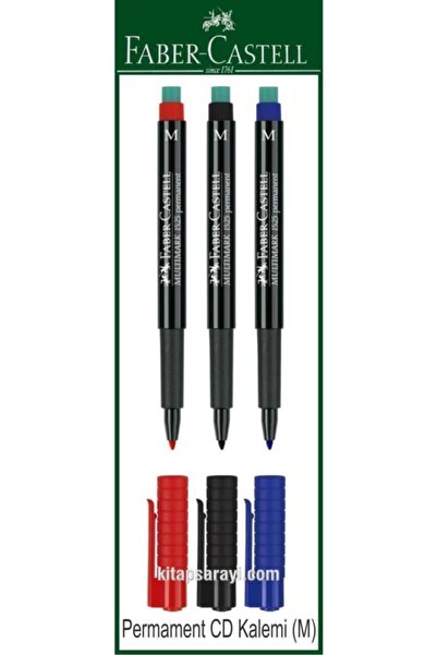 Faber Castell Permament Cd Kalem Seti 3 Renk (m)
