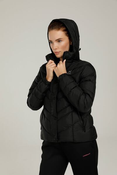 Kinetix Sn30 Zıggy Coat 1pr Siyah Kadın Kısa Kaban