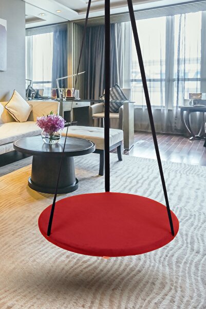 Just Swing Ev Tipi Tavana Asılan Çocuk Salıncağı - Yuvarlak Bebek Çocuk Hamak Salıncak