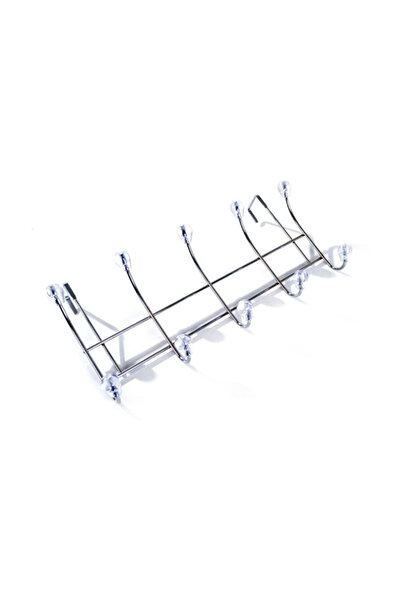 Zambak Kapı Arkası Askılık 10 Kancalı Metal 37cm Genişlik