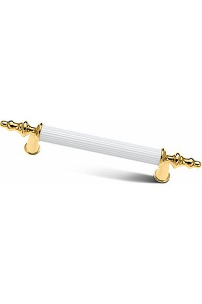 Lina Rustic Handle Models Luxury Modern Kitchen Cabinet Drawer Furniture Handle 256mm White-gold