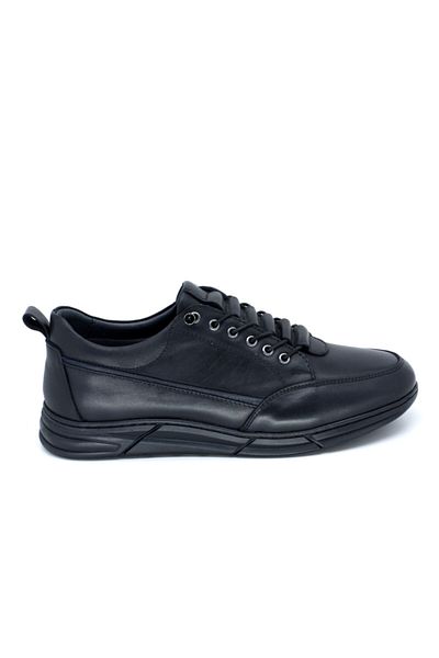 TRENDYSHOES Ανδρικά παπούτσια casual Trendyshose 607 από γνήσιο δέρμα από καουτσούκ
