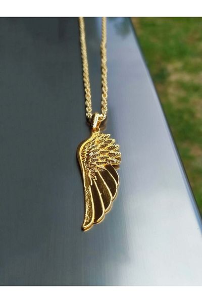 The Collection Eagle Wing Gold Men's Necklace