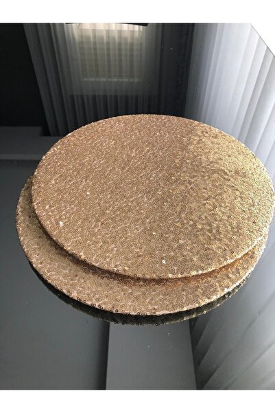 lovelyhome35 2'li Gold Pullu Işlemeli Supla