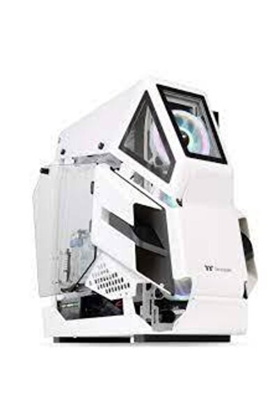 THERMALTAKE Ah T600 Beyaz 2 X Sticla securizata Pencereli, Argb Ledli Siyah F...