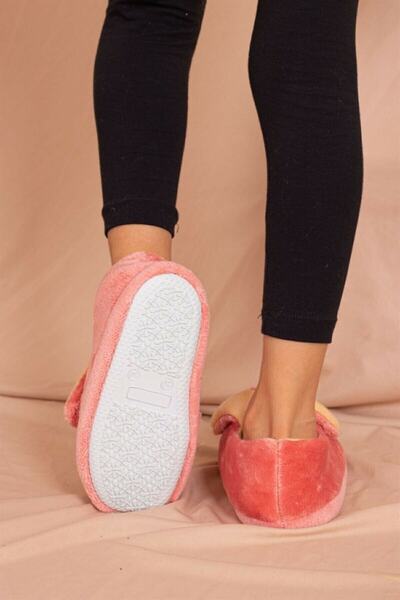 UCC Kız Çocuk Kışlık Ev Içi Kaymaz Tavşan Figürlü Peluş Panduf Modeli - Sarı