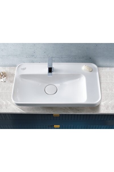 Turkuaz Cerastyle Turkuaz Lal Tezgah Üstü Lavabo 70 Cm