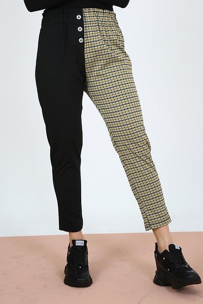 ALEXANDERGARDI Double Colored Elastic Waist Trousers (b21-12800)