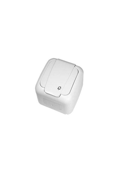 VİKO Palmiye White Surface Mounted Grounded Socket 90555x08