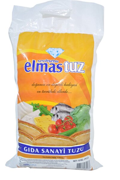 Elmas Tuz Turşuluk Salamura 10 Kg. Çuval Tuz