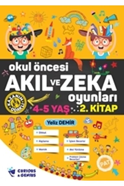 Curious&Genius Ilkokul Akıl Ve Zeka Oyunları Okul Öncesi 4-5 Yaş Seti ( 2 Kitap) Güncellenmiş Yeni Baskı