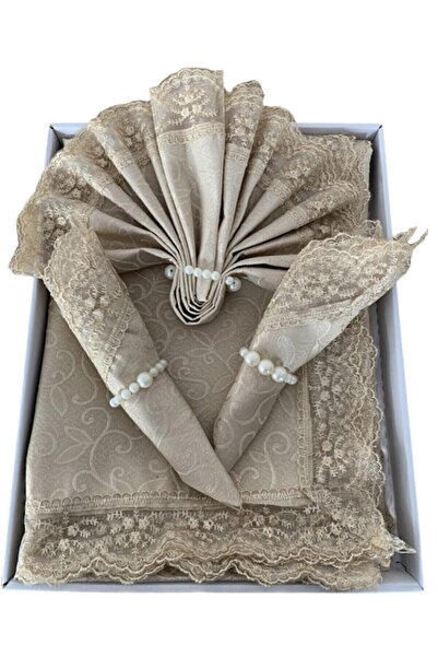 Cardea Kdk Carefree Tablecloth Set Powder 18 Pieces for 8 People