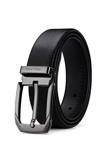 William Polo Italyan Hakiki Deri Erkek 120 Cm Kemer