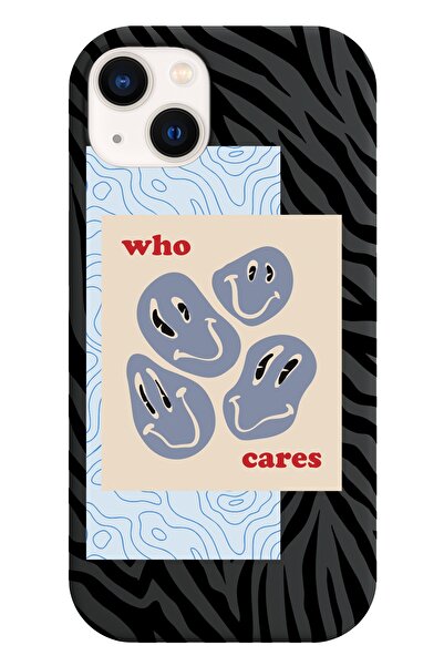 shoptocase Iphone 13 Lansman Who Cares Desenli Telefon Kılıfı