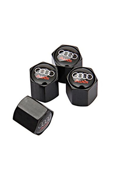 GARDENAUTO غطاء صمام أودي Q8 من الفولاذ المقاوم للصدأ 4 قطع