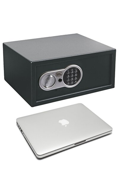 Binbirreyon Çelik Laptop Kasası Para Kasası Elektronik Şifreli Çelik Kasa 40x...