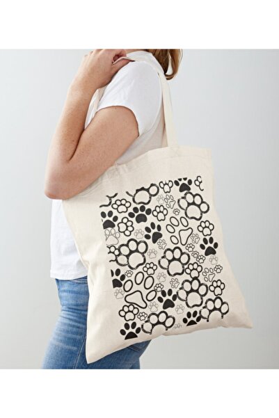 Generic Brand Raw Cloth Shoulder with Paws Show Design