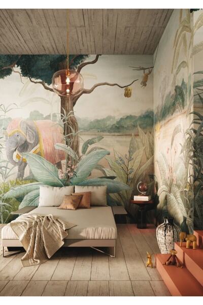 adalidekor 3d Tek Parca Poster Duvar Kağıdı Orman Temalı