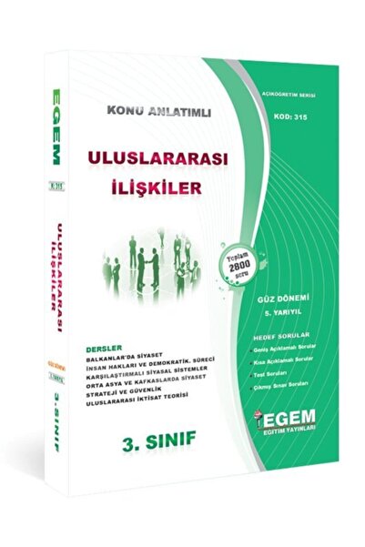 Genel Markalar Egem Yayınları Uluslararası Ilişkiler 3.sınıf 5.yarıyıl Konu A...