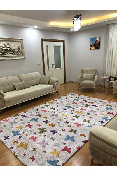 zirvetedarik Kadife Kumaş Lastikli Halı Örtüsü