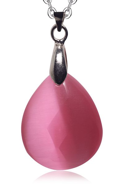Tesbih Atölyesi Certified Faceted Natural Pink Quartz Stone Necklace